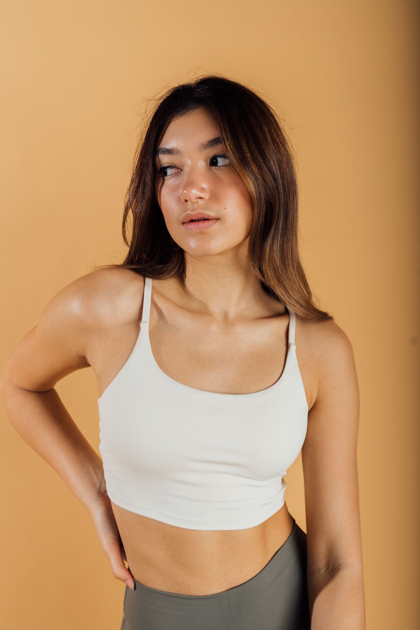 Apex Thin Strap Bra - Swan